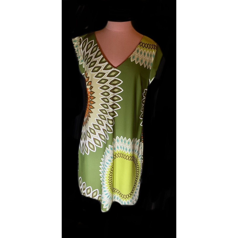 Arych Graphic Print Shift Dress Size Large